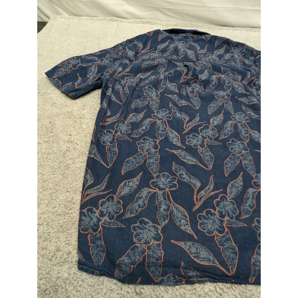 Fat Face Hawaiian Shirt Floral Short Sleeve‎ Button Up UK British Mens XLT Tall - Picture 11 of 15